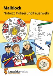 0286-0603 Malblock - Notarzt, Polizei un