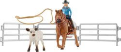 0977-42577 Team Roping mit Cowgirl  