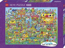 7248-299361 Puzzle Doodle Village 1000 Tei